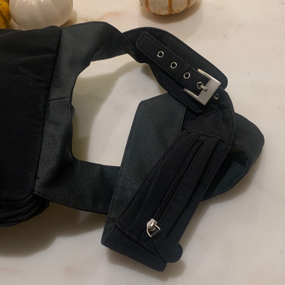 Ameri Leather/Nylon Black Messenger Shoulder Cros… - image 7